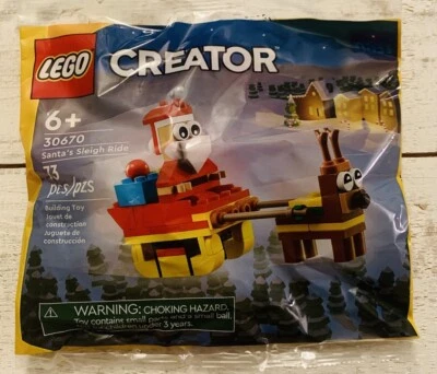 LEGO CREATOR 30670 Santa’s Sleigh Ride 73 pcs 6+ Christmas Toy Ships Fast!