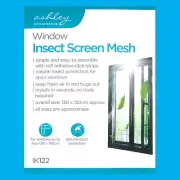 2x Black Net Insect Bugs Mosquito Screen Curtain Window Seal Mesh, 130cm x 150cm