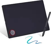 Daseeme Professional Graphics Drawing Tablet Writing d with Controller Knob 8192 Levels Battery- Stylus/30pcs Nibs/Pen Clip/OTG Adapter/OTG Cable/Pen Bag/Multi-Functional Film/Protective Bag/G