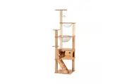 Condo House Bed Wooden Cat Tree Tower Scratch Post