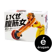 在飛比找PChome24h購物優惠-【Erugam】腹肌女健腹輪 滾輪 紅