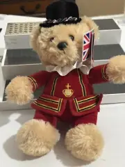 Handmade Glorious Britain Beefeater Bear Aurora Teddy Stuffed Animal Plush NWT