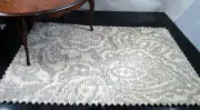 Designer Fabric 1:12 CHENILLE DOLLHOUSE RUG 9" x 6" KRAVET