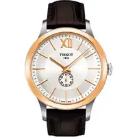 在飛比找PChome24h購物優惠-TISSOT T-Gold Classic 小秒針機械腕錶-