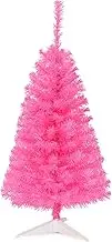 Ariv Hommey 2ft 0.6m Pink Christmas Tree, with Bushy 90 Tips Metal Stand, Easy Assembly 60cm Artificial Xmas Tree Decoration for Indoor Outdoor Home Party Holiday