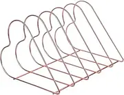 HONMEET Strong Sturdy Iron Bookshelf Simple Elegant Magazine Display Rack for Living Room