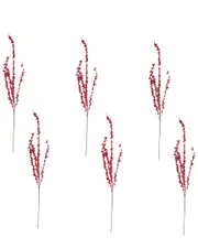 Creative Displays Set of 6 Christmas Berry Stem