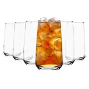 6x LAV Lal Highball Glasses Hi Ball Water Gin Juice Cocktail Tumblers Set 480ml