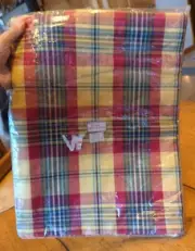Brand New Multi Plaid 100% Cotton Country Cottage Tablecloth 60 x 60 Square