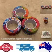 Magnetic Rings Finger spinner ADHD Stress Relief Fidget sensory Toy,AU stock