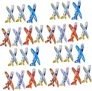 WEKAMOS 36 pcs Flying Foam Airplane Model DIY Foam Glider for Outdoor Fun Lightweight and Easy to Use for Parties and Parent Activities Random Color