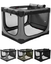 36 Inch Collapsible Travel Dog Crate for Medium Large Dogs, Portable Dog Crat...