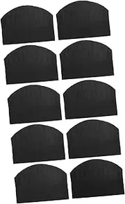 [Ipetboom] Pcs Adjustable Nonwoven Chef Hats Black Round Top Inches Oil Breathable Disposable Hats for Catering Colleges Schools Restaurants