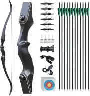 New Outdoor HuntingTraining 30/40lb Recurve Bow and Arrow Set for Adult Beginner