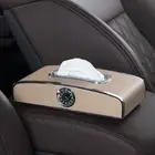 Multi-function Car Clock Tissue Box Cover Rectangular Holder