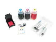 Hyrax Trading Premium Tri-color Ink Cartridge Refill Box Kit for HP 22/28/57