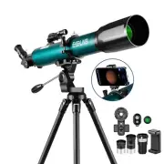 Telescope for Astronomy Adult Kids and Beginners with 80mm Fully Coated Lens