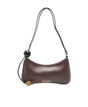 Jacquemus Bisou Perle Shoulder Bag One size walnut brown