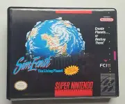SimEarth CASE ONLY Super Nintendo SNES Box BEST Quality Available