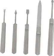 BELLIFFY Professional Dead Skin Forks Kit 5pcs Nail Cuticle Remover for Manicure
