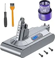 LEIPURUI 25.2V 3.8Ah for V10 Battery Animal V10 Absolute+ SV12 Cyclone V10 Animal Pro & Filter