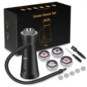Food Cold Smoke Generator Portable Molecular Cuisine Smoking Gun Black/Silver