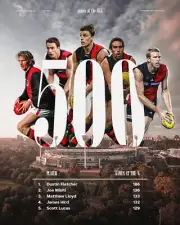 ESSENDON BOMBERS LEGENDS CHAMPION FOOTBALL TEAM PLAYER POSTER,BARGAIN ,1