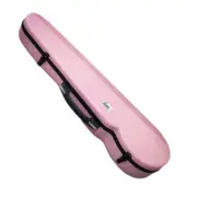 PAITITI Triangular Violin Shaped Full Size Super Light Pink Fiber Glass Case