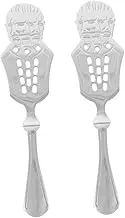 LABRIMP 2pcs Absinthe Spoon Fine Mesh Strainer Stainless Steel Ice Spoons for Absinthe Accessory