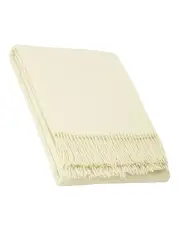 [CODU] Oxford Throw Blanket in Ivory
