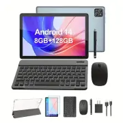 10.1-inch Android 14 8GB+128GB (TF 1TB) Tablet 5G WiFi 8000mAh Octa-Core HD