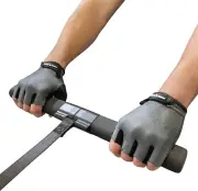 Fingerless Rowing Gloves. Perfect Fitness Gloves for Rowing Machine, Exercise Bi