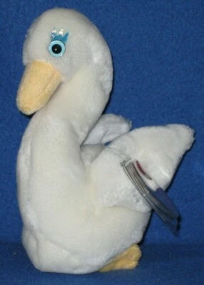 TY GODDESS the SWAN BEANIE BABY - MINT with MINT TAG