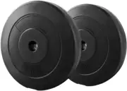 Everfit 10Kg Barbell Weight Plates, Barbells Weights Set Bumper Plate Strengt...