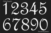 STENCIL Paris French Script Numbers Bride Lake House Address Old Prim DIY Signs