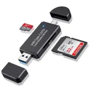 SD Card Reader USB 3.0 & USB C, Micro SD Card Reader Adapter for SD/Micro SD/...