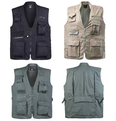Mens Travel Fishing Hunting Camping Tactical Vest Safari Explorer Vest