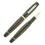 Scribo Feel Fountain Pen in Monte Cornero Ebonite, 14kt Flexible Fine Nib