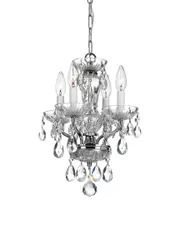 Crystorama Traditional Crystal 4-Light Mini Chandelier