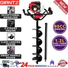 Giantz Post Hole Digger 92CC Petrol Drill Borer 200mm Auger Bits Fence Extension
