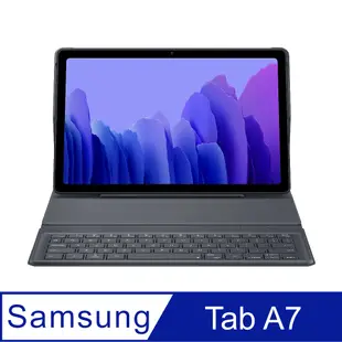 SAMSUNG 原廠 Galaxy Tab A7 書本式鍵盤皮套 - 灰 (EF-DT500)