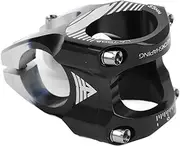 Jectse Bike Stem, Universal Hollowed Lightweight Bike Handlebar Stem Aluminum Alloy CNC Forged for Fixed Gear (Black Silver)