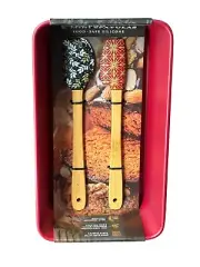 Carbon Steel Non-stick 9.5” Loaf Pan with 2 Food Safe Mini Silicon Spatulas NEW