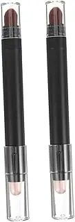 2pcs Dual End Eyeshadow Sticks Versatile Eye Makeup Brush for Effortless Application for Blending and Highlighting Ideal for Womens Makeup Routine