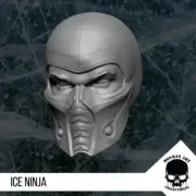 Mortal Kombat Sub-Zero custom 3D printed head for 4" 6" 7" 12" action figures