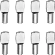 100 Pcs Shelf Pins Pegs5mm Spoon Shape Nickel Plated Shelf Support PegsBooksh...