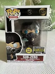 Funko Pop Movies. Sub Zero. Glow In The Dark. #1057 New In box!
