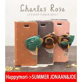 【韓國正品原裝 Happymori】※charlesrose※ 側開手機皮套可適用Apple iphone4s/4 Galaxy S2 i9100