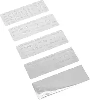 minkissy 5 Sheets Nail Stamp Board Nail Art Stamping Plates Nail Design Plates Nail Art Plates Metal Stencils Nail Stencils Metallic Nail Polish Nail Stamp Plate Gel Stainless Steel Vintage