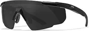 [Wiley X] Saber Advanced Shooting Glasses & Sports Glasses Men Perfect as Running Glasses Cycling Glasses & MTB Glasses 100% UVA/UVB Protection Ideal for Outdoor Activities - Airsoft Road Bike Shooting